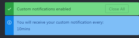 Starting Regular Notifications