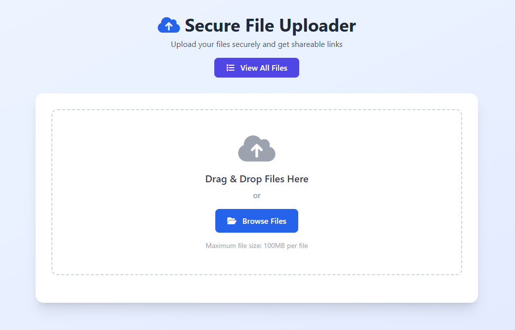 Secure File Uploader