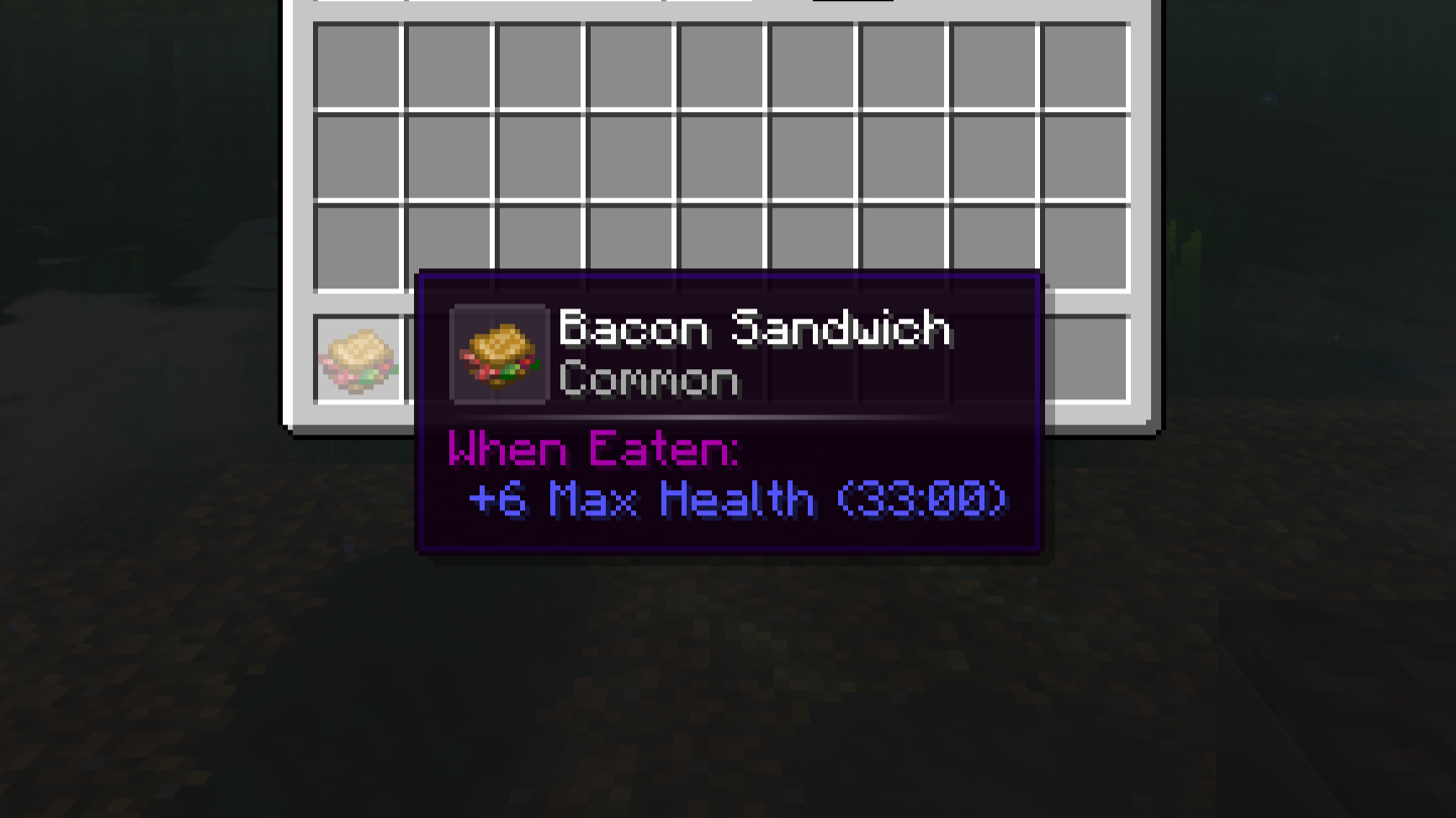 food tooltip