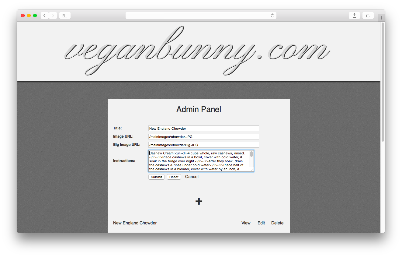 GitHub - iamveronica/veganbunny.com: This is a website that I created ...