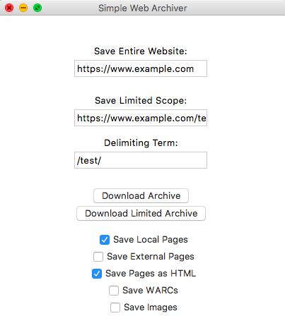 GitHub - ian-nai/Simple-Web-Archiver: A simple, GUI web archiving tool ...