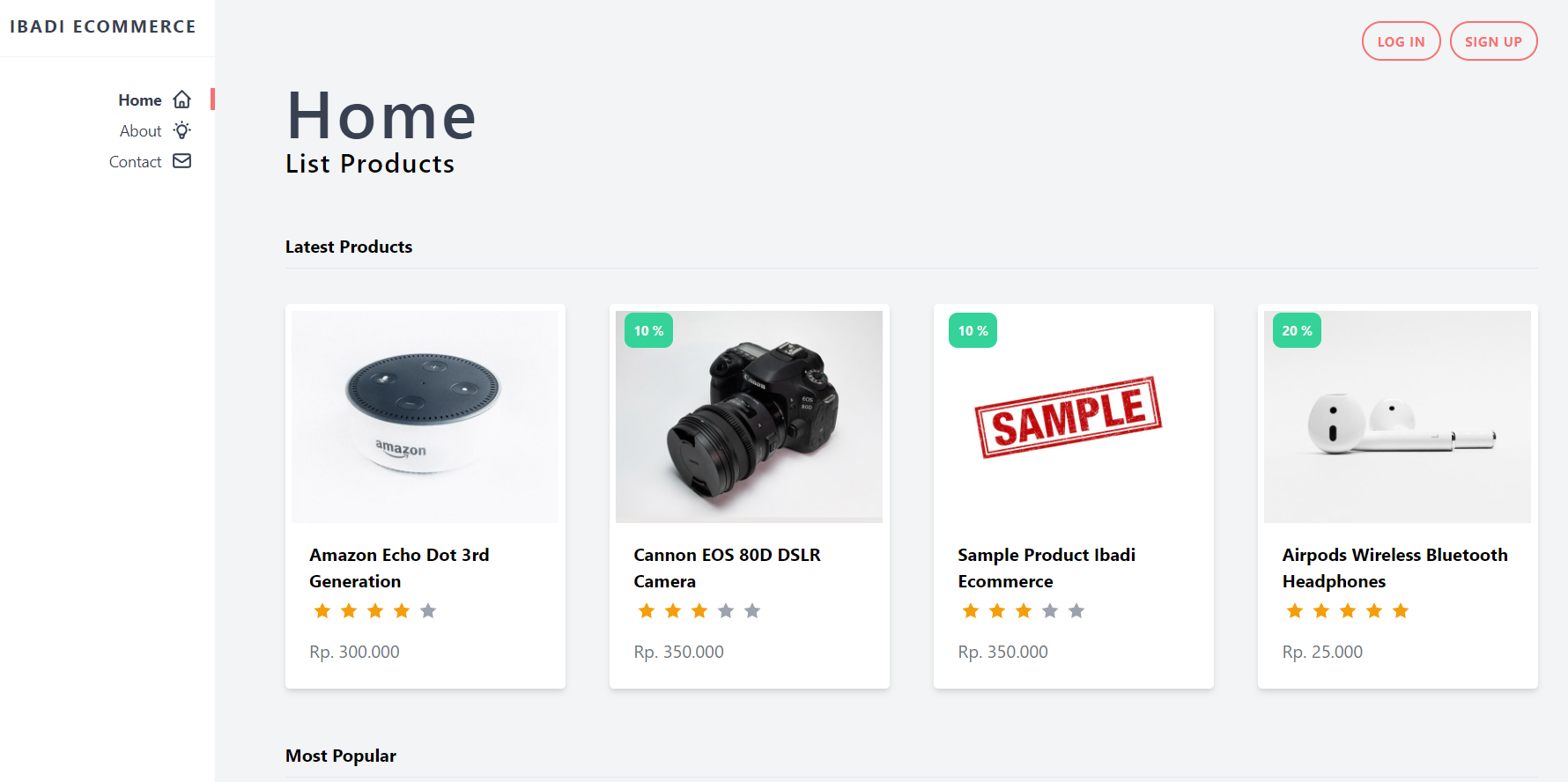 go-shop 网站模板截图