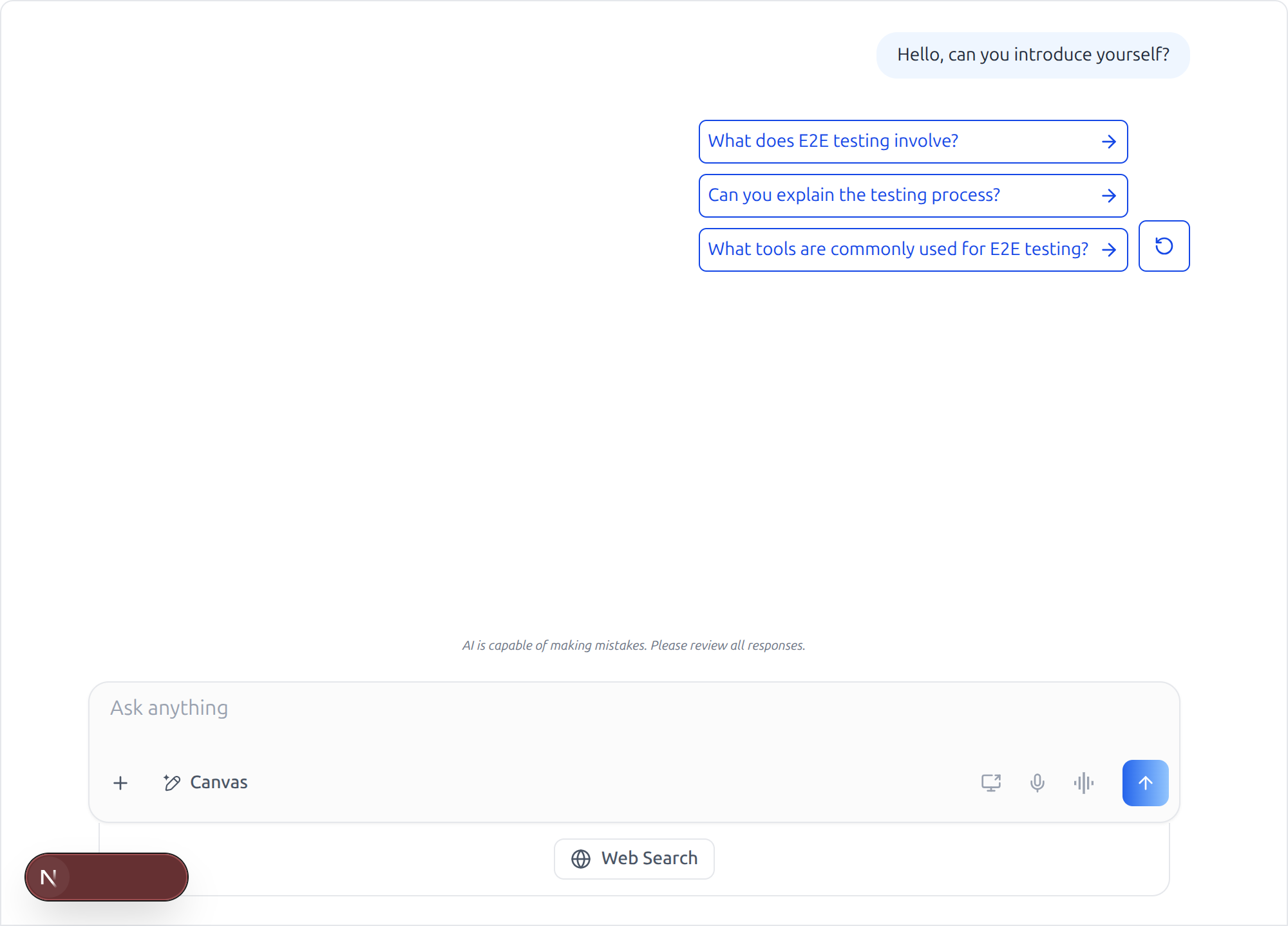 Message sent