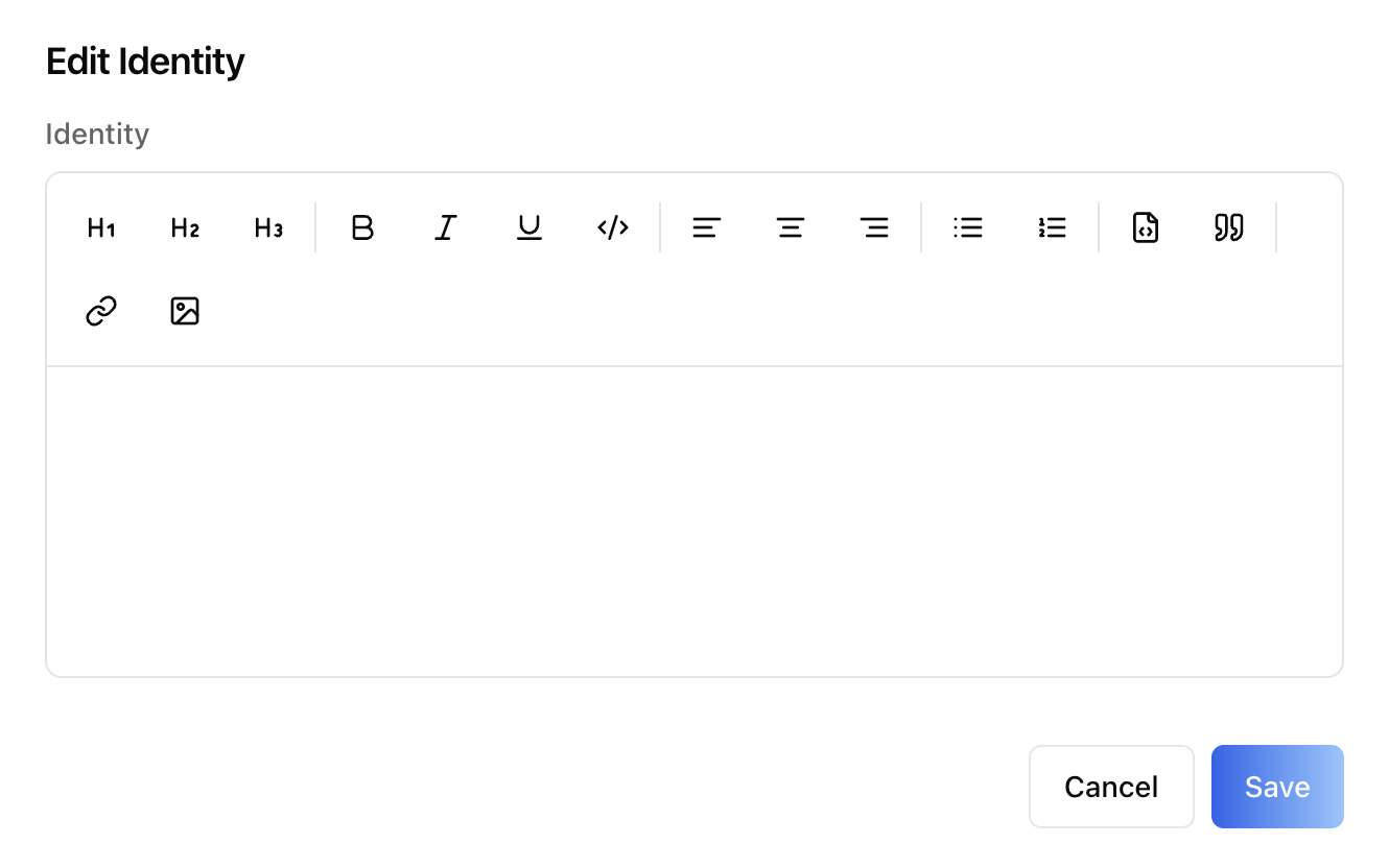 Sandbox — Edit prompt dialog