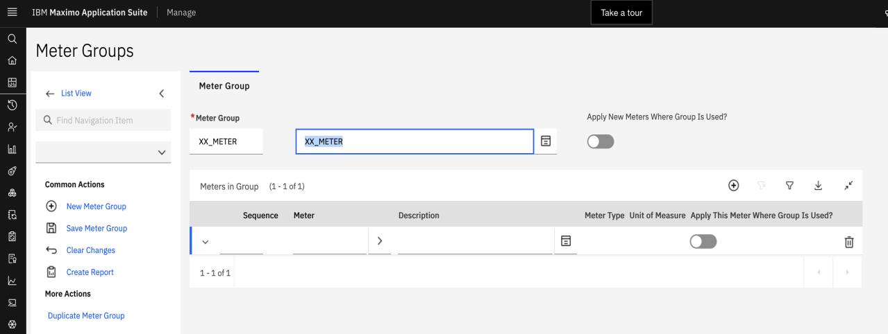 Create meter group