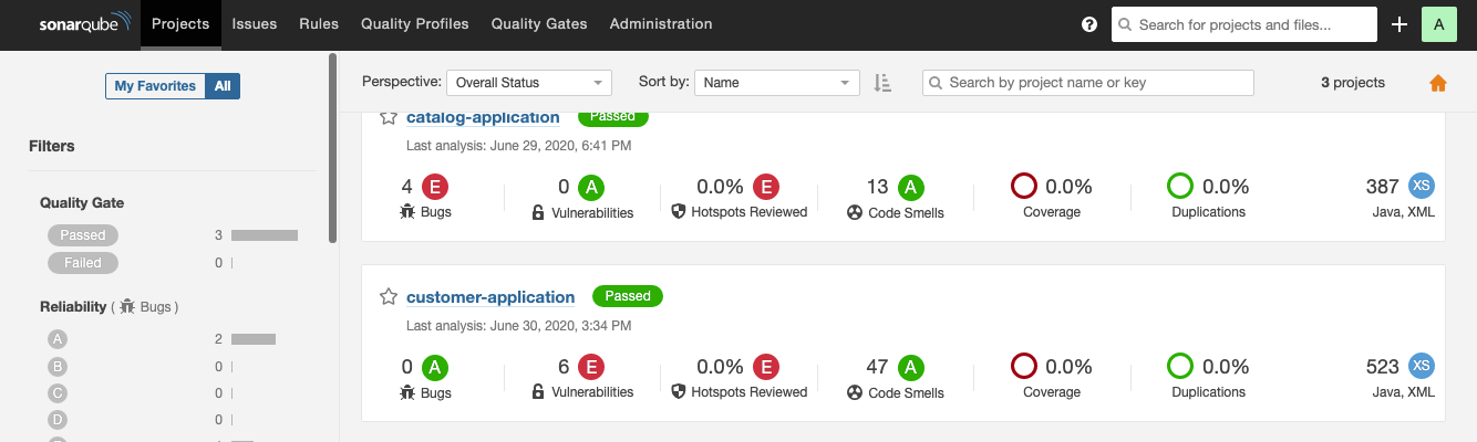 Customer SonarQube