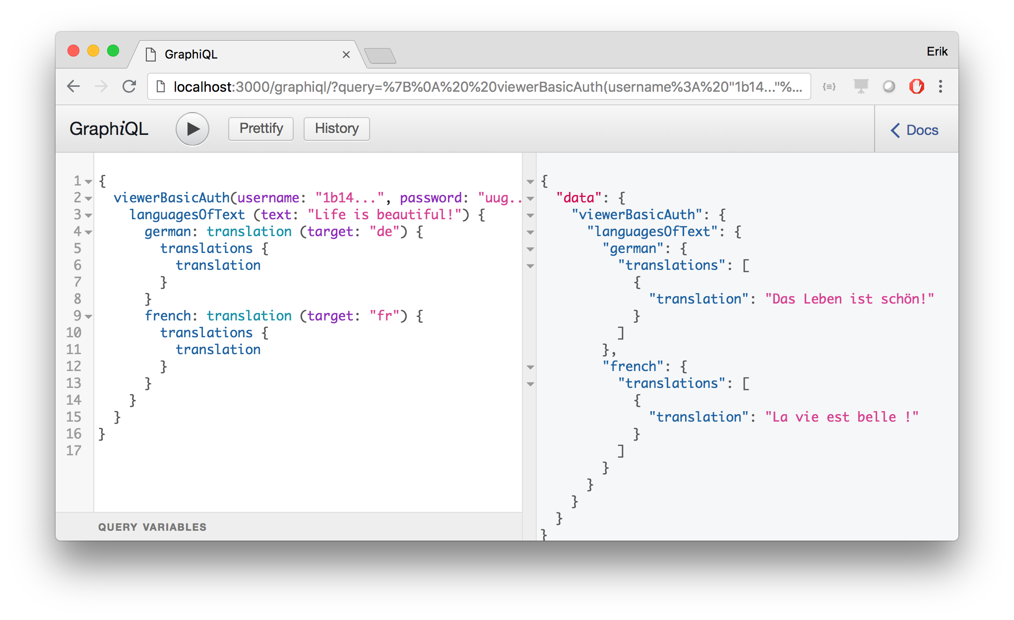 Nested GraphQL query, relying on link definition