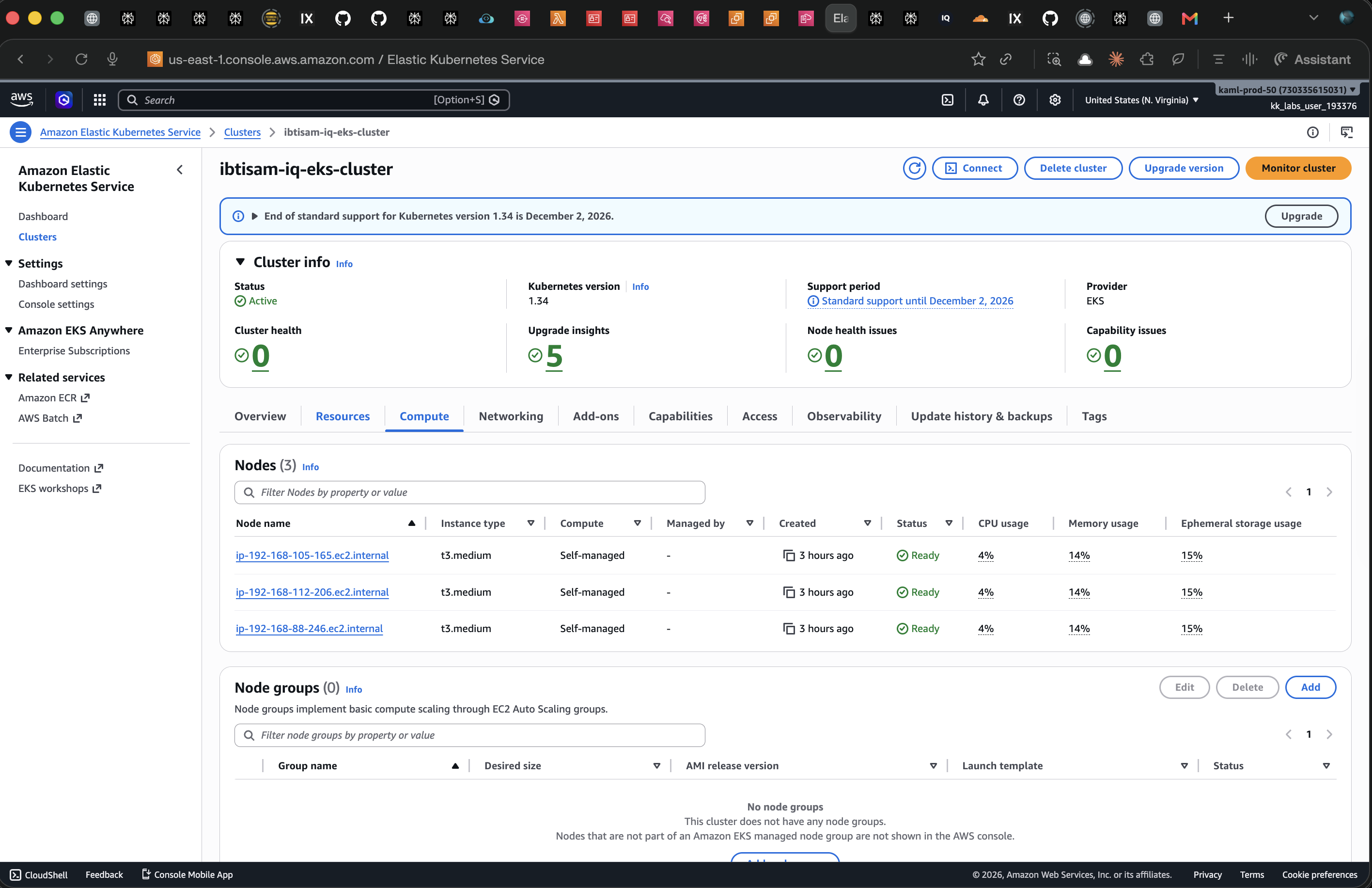 EKS Cluster Resources with Self-Managed Nodes