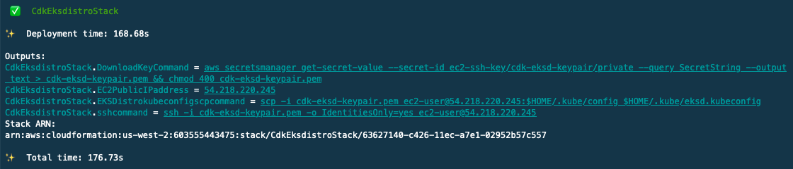 CdkEksdistroStack-output