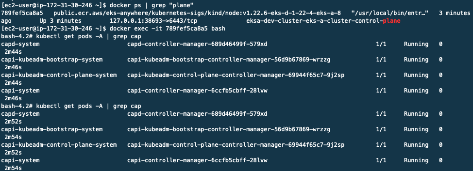 EKS-A-bootstrap-cluster-components