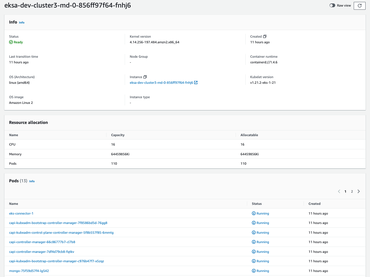 EKS-A-node-details