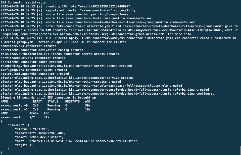 EKS-connector-setup