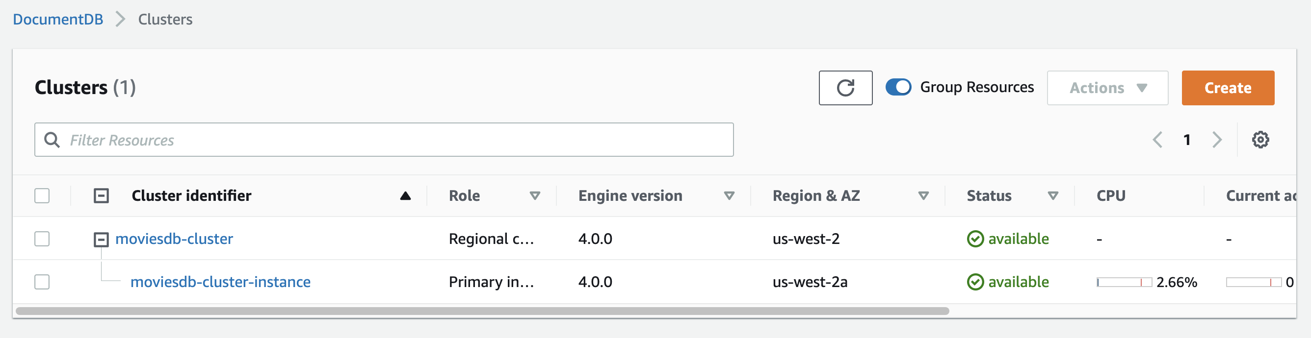 documentdb-cluster