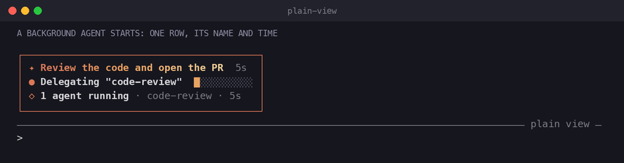 plain-view: a background agent