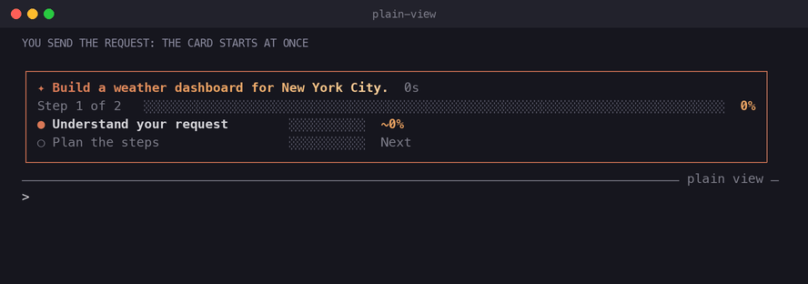 plain-view: a task list