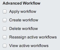 Advanced workflow permissions