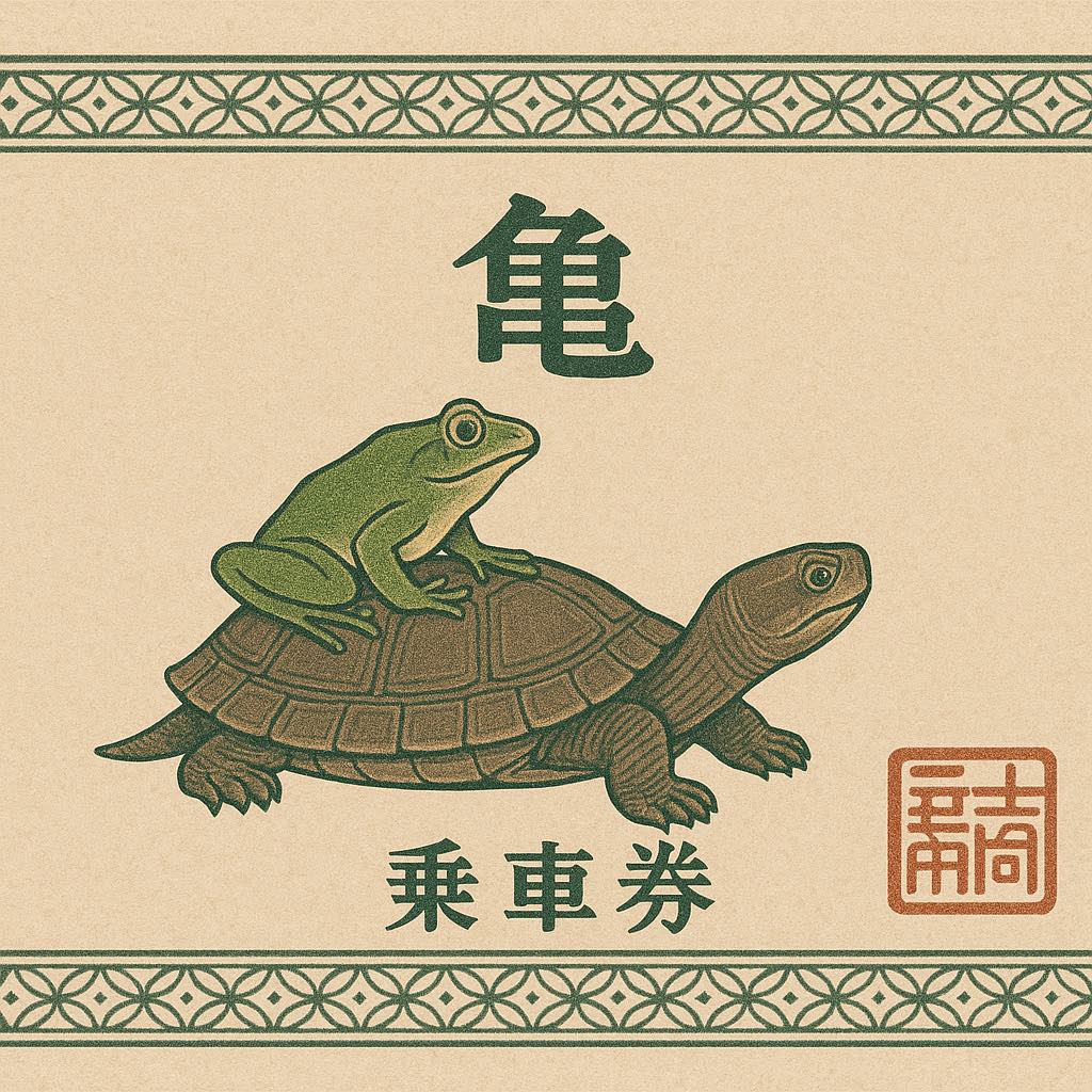 亀のタクシー乗車券