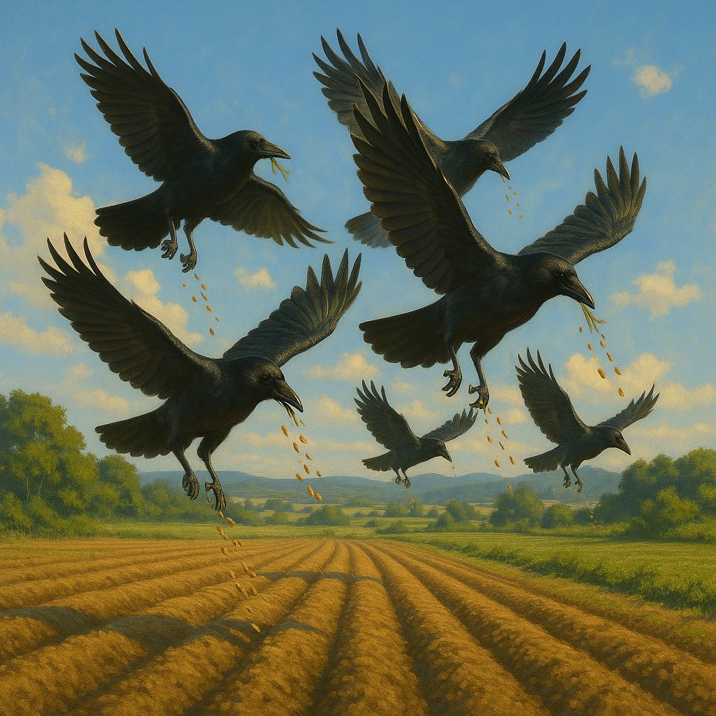 カラスの種まき月