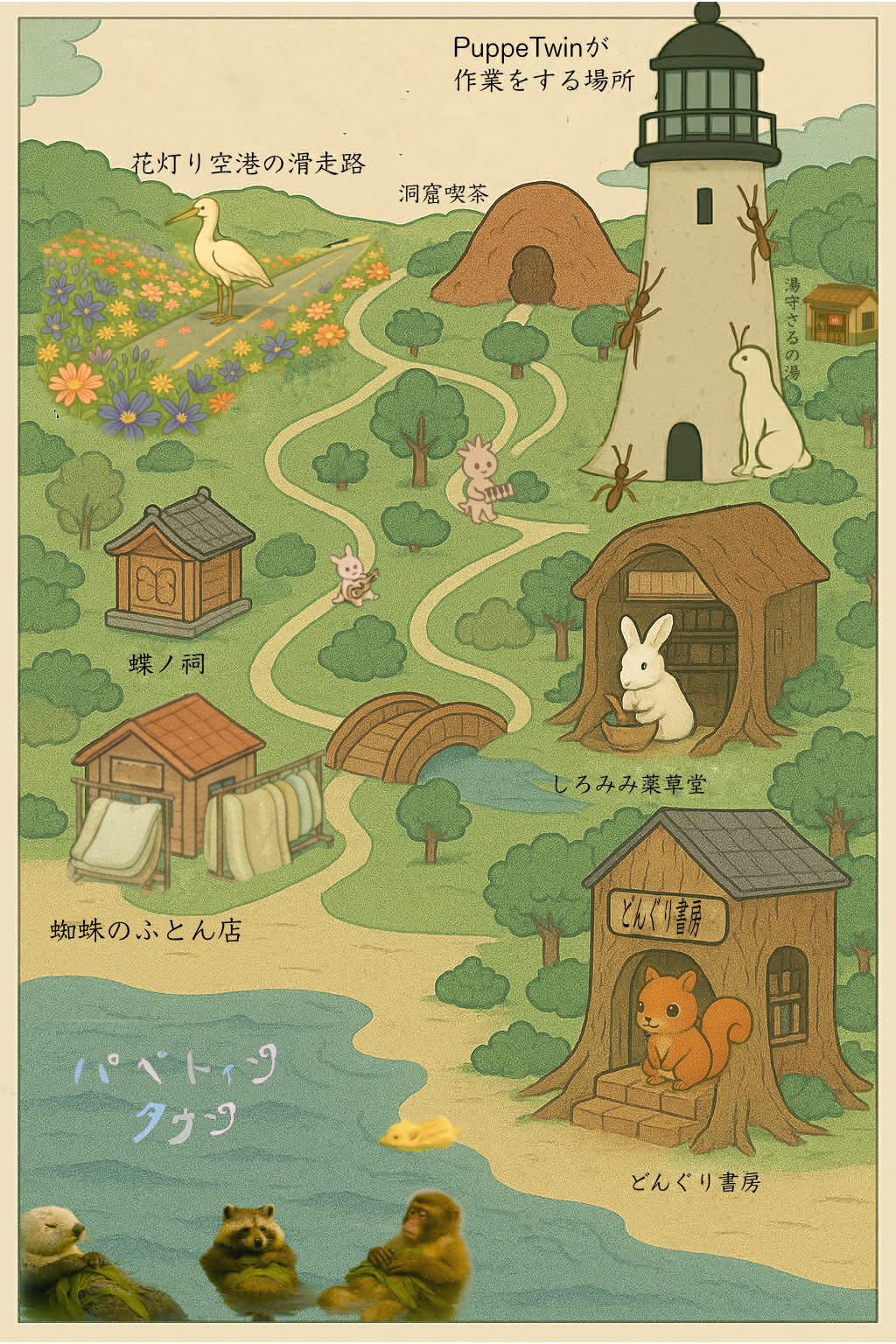 PuppeTwin Town の地図