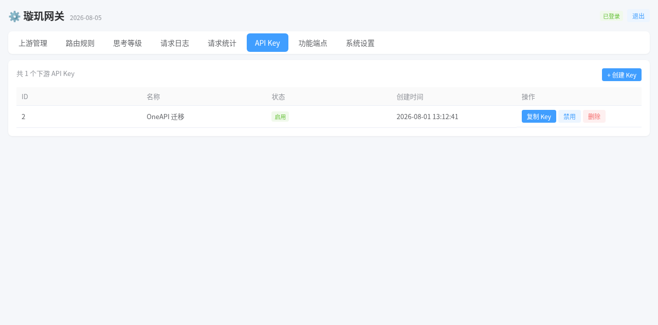 API Key 管理