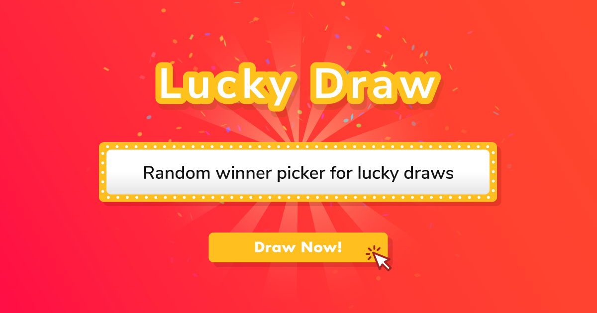 Random Name Picker for Lucky Draw