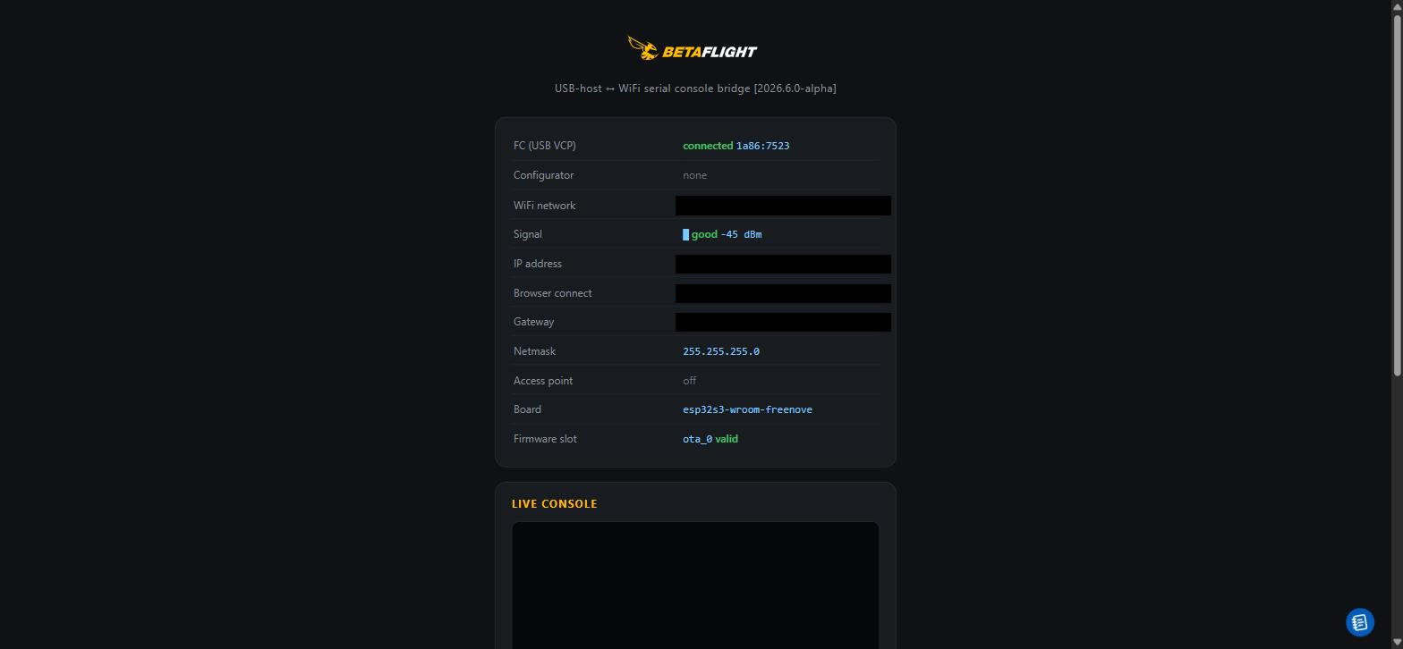Web-UI Statusseite