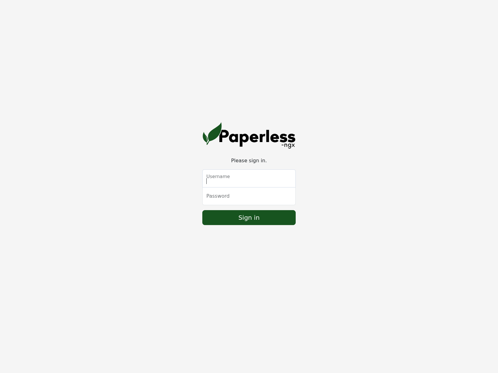 Paperless Login