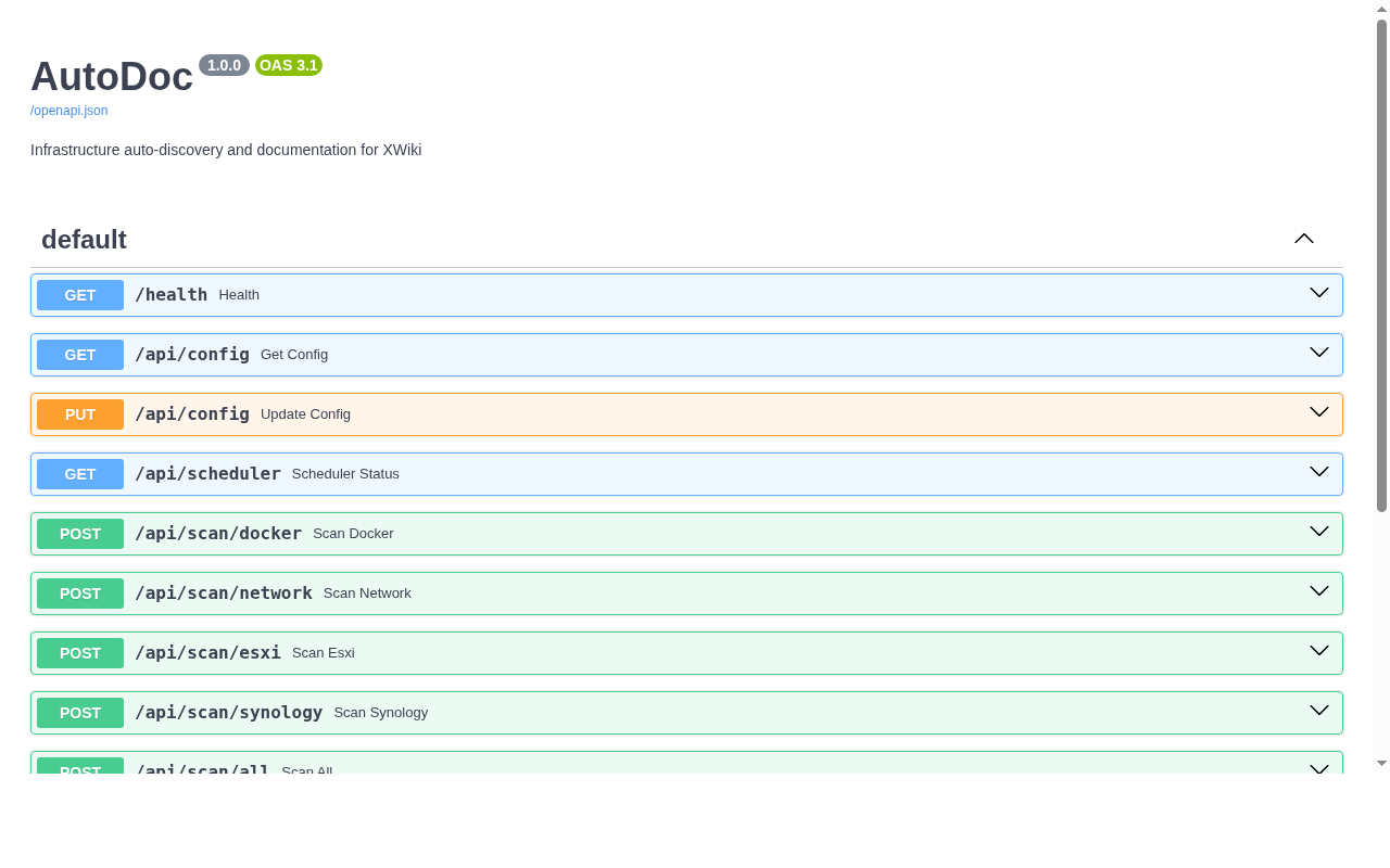 AutoDoc Swagger UI