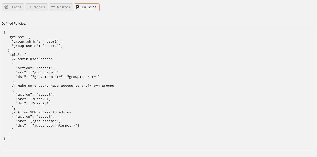 Headscale Admin Panel image 4