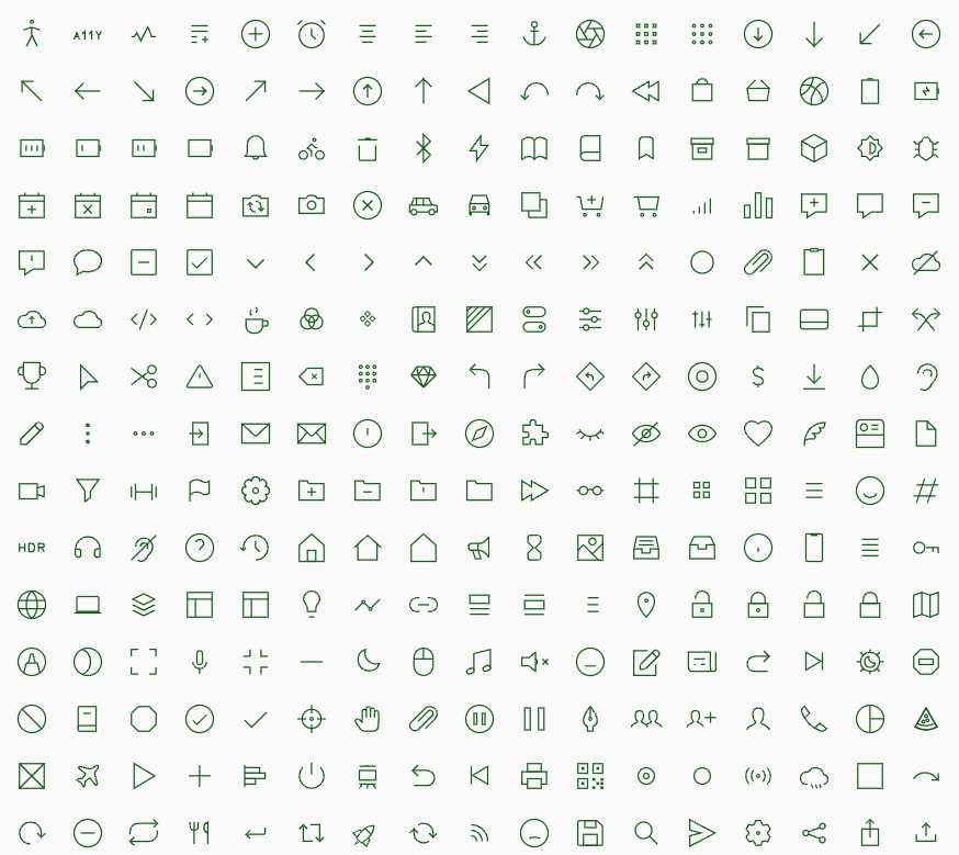 sample icons screenshot