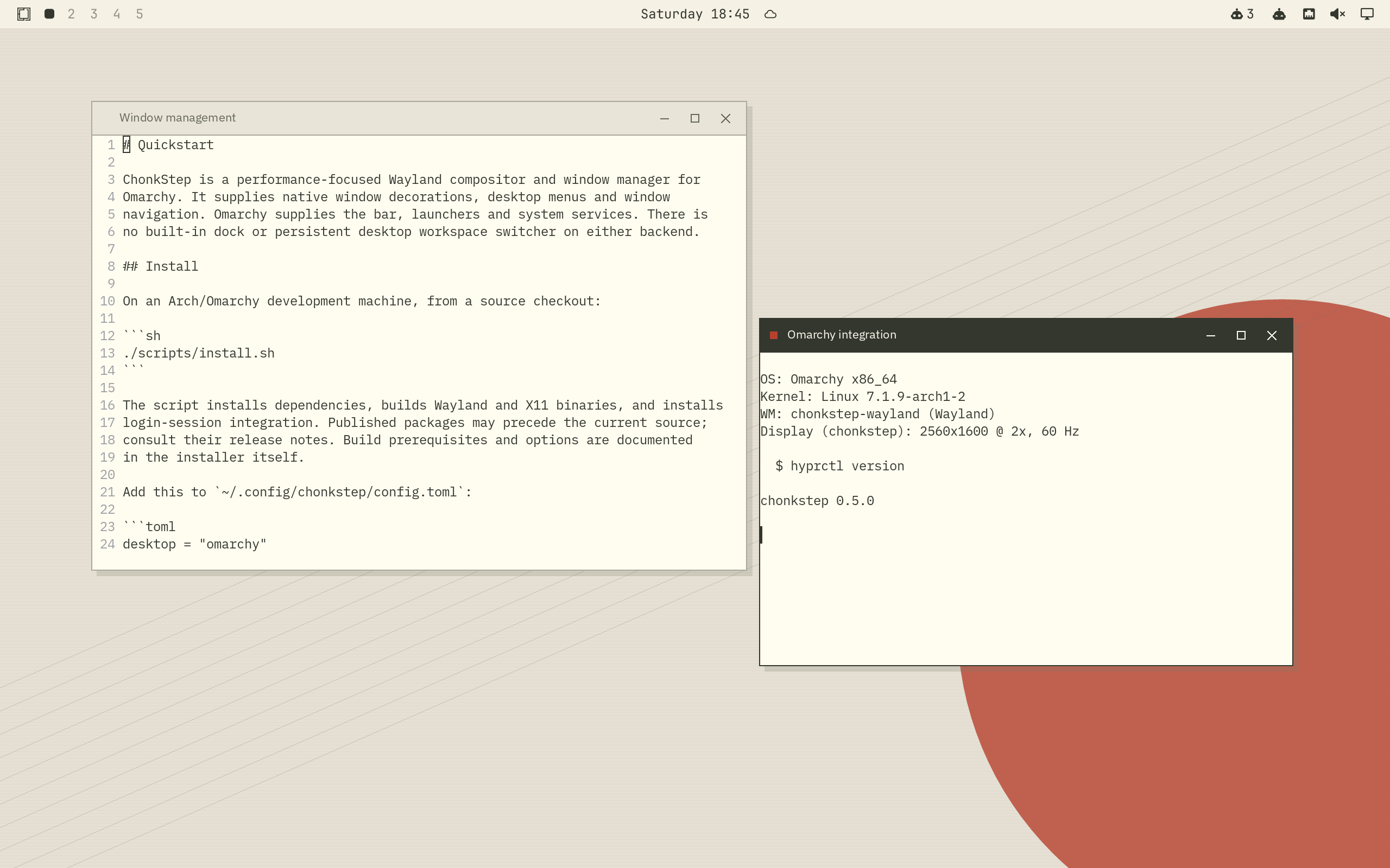 Washi: a light appearance with paper colors and native window chrome