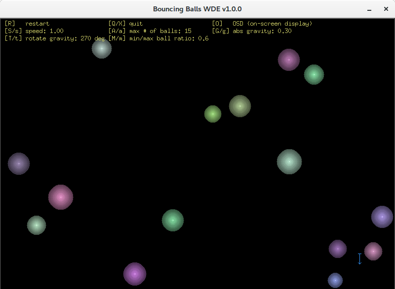 Bouncing Balls WDE v1.0.0 screenshot