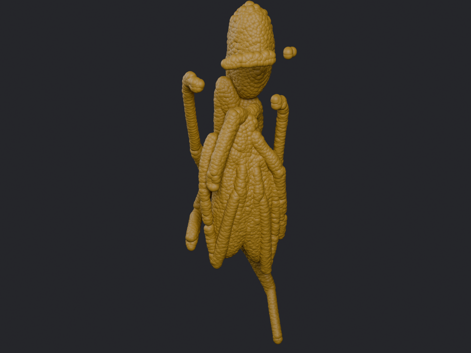 Attribute node (Geometry, name &lsquo;Col&rsquo;) → Base Color. Whatever color the point carries, straight through.