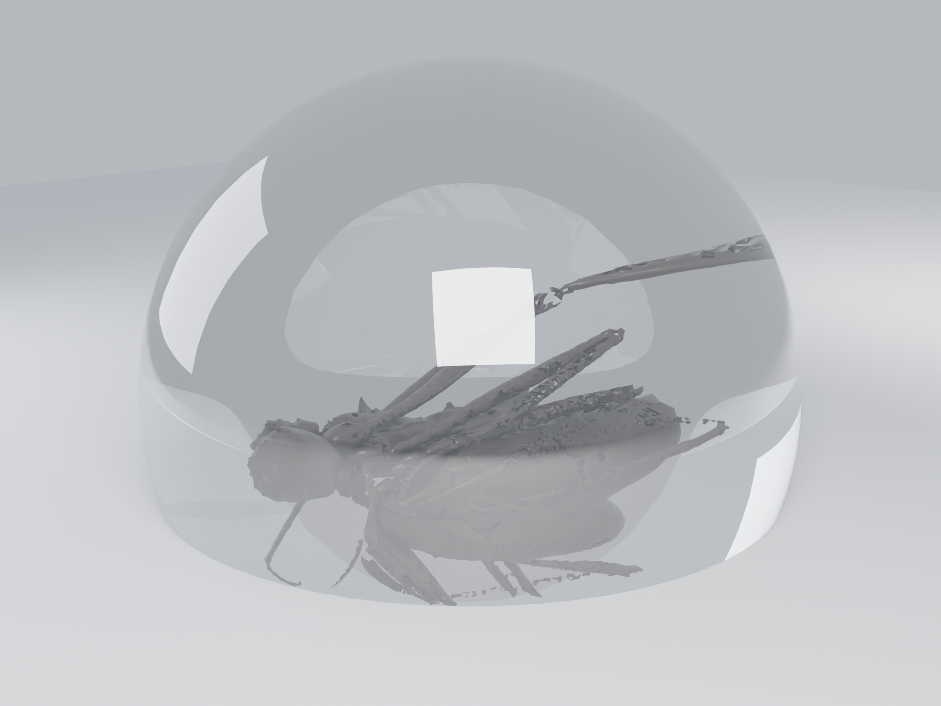 Transmission Weight 1.0 · Roughness 0.0 · IOR 2.42