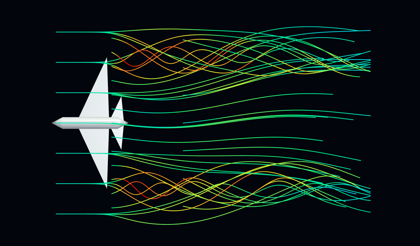 Streamlines - snapshot of flow direction