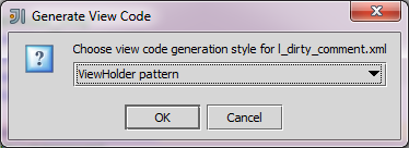 Pattert selection dialog