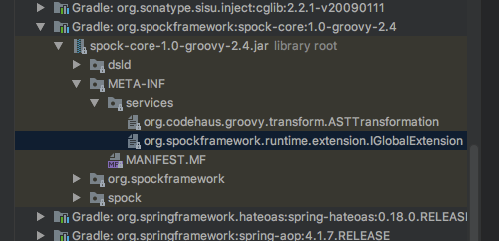 File structure of the spock lib