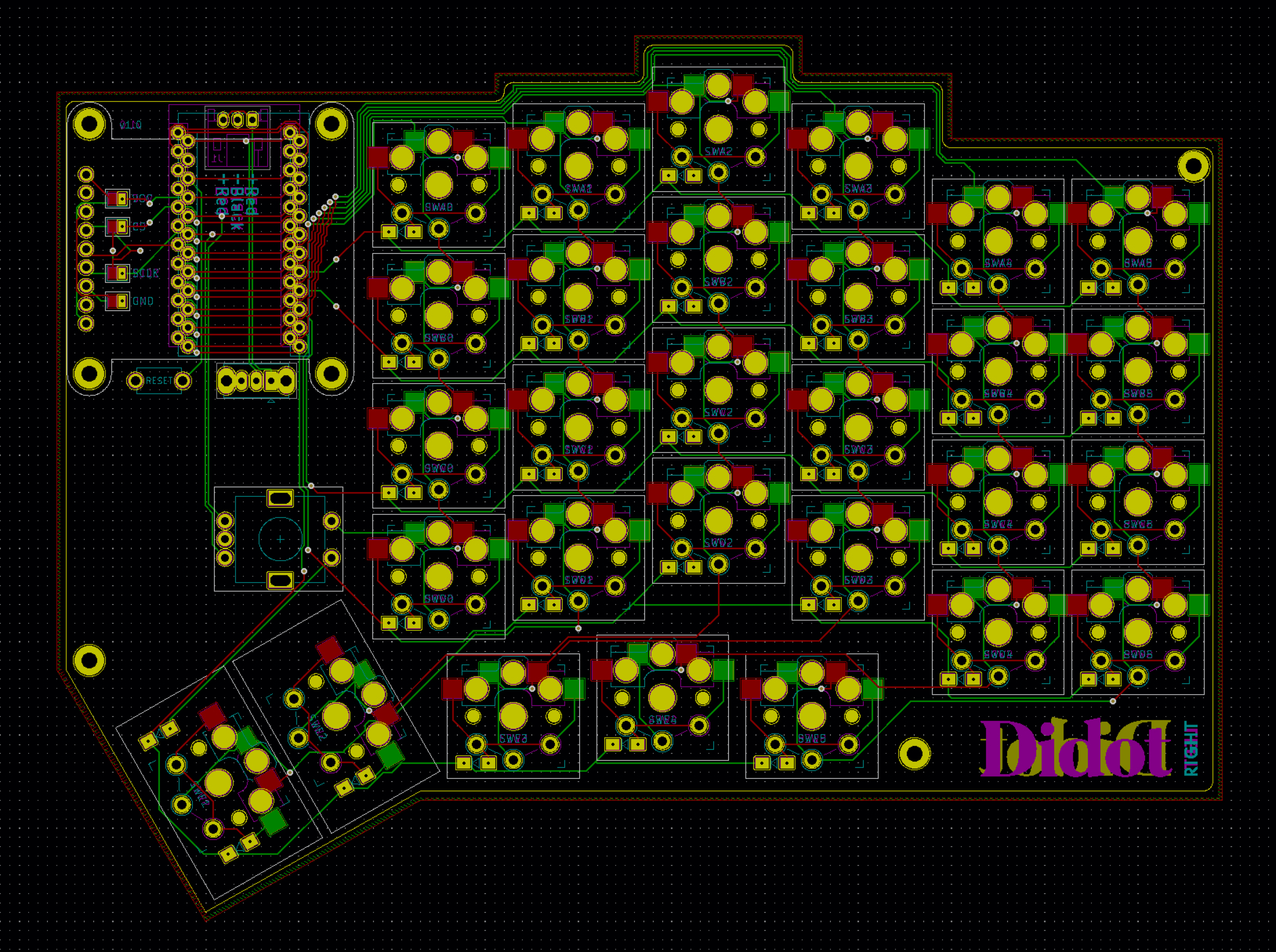 PCB Diagram of the keyboard