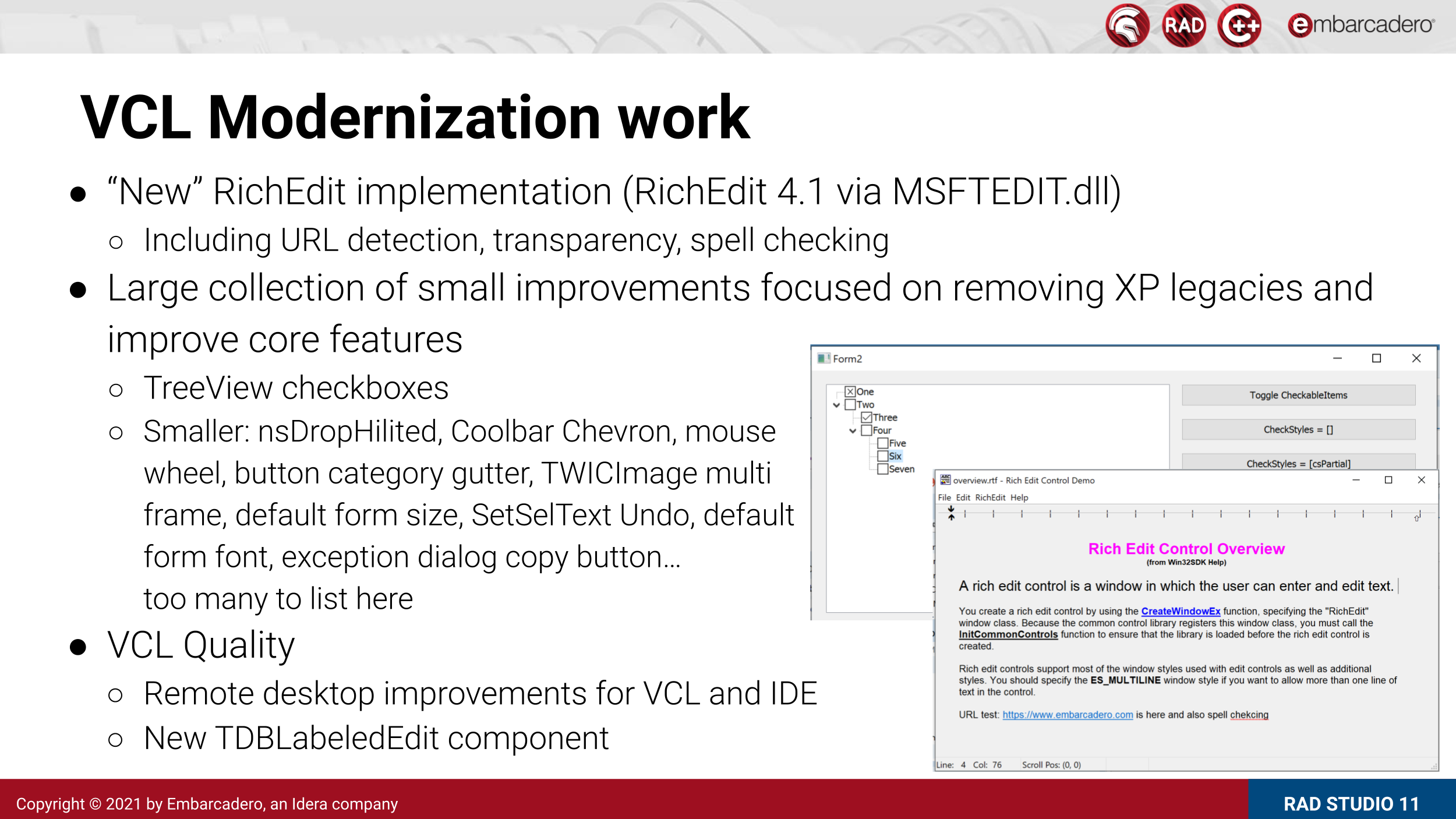 VCL Modernization work