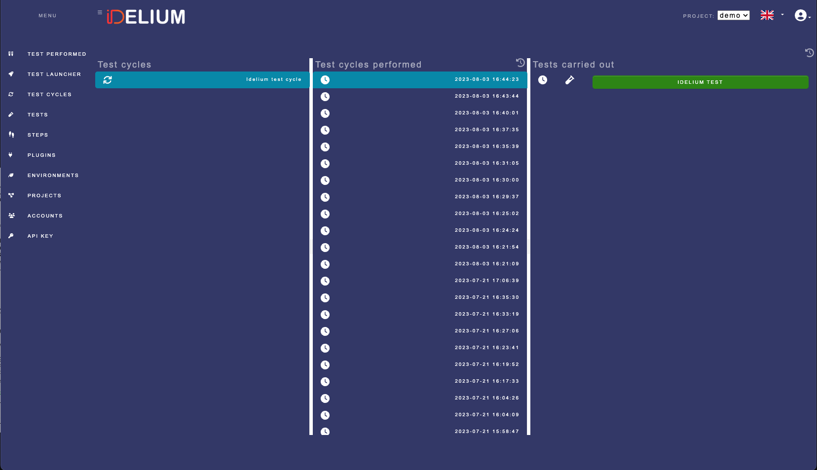 Selenium result list