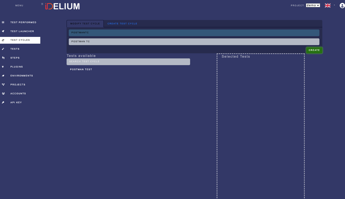 Create Postman cycle