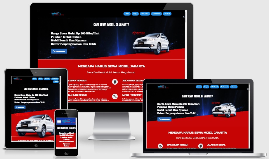 Landing Page Rental Car