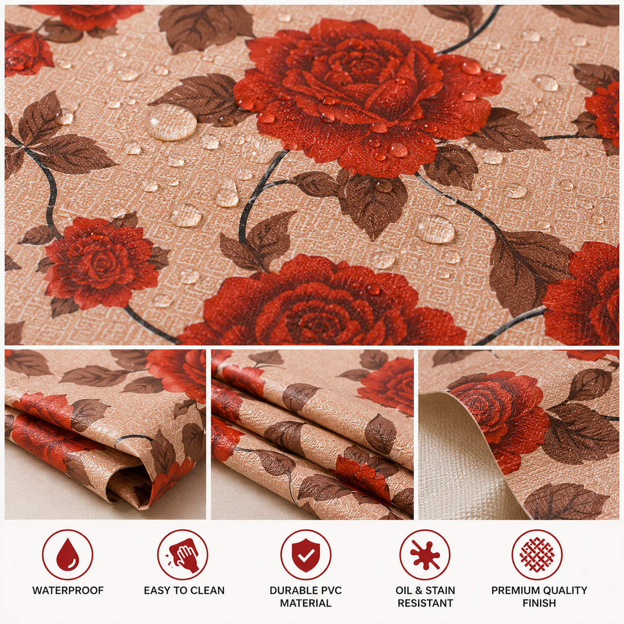 Rose Print Table Cover