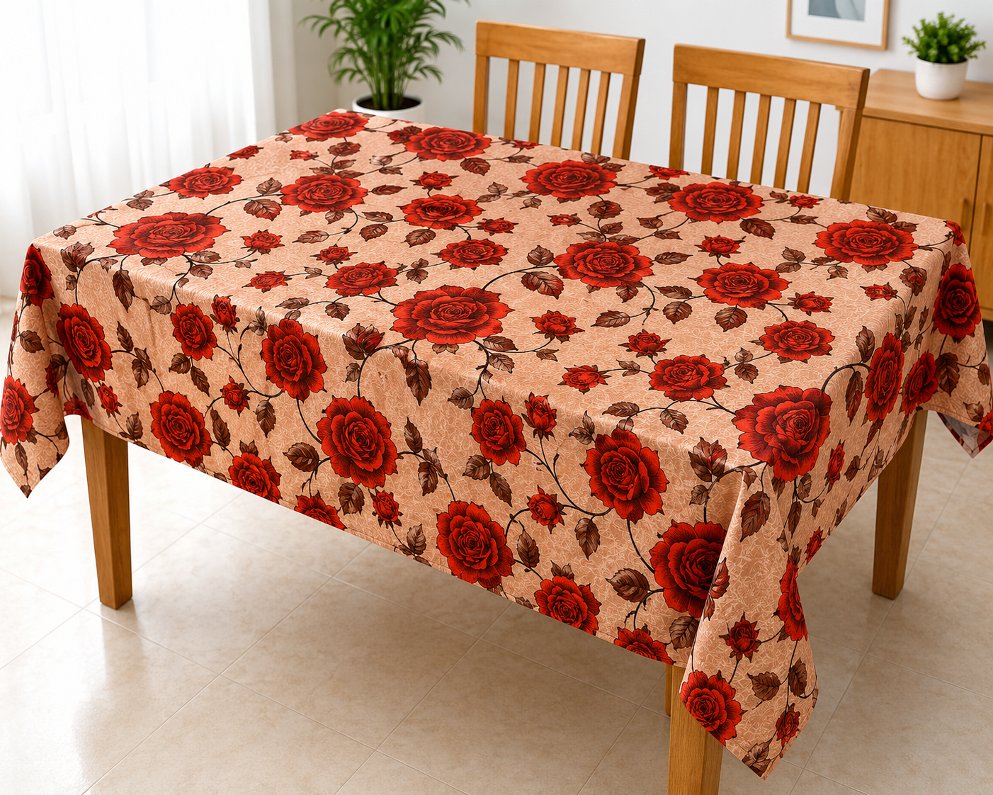 PVC Floral Table Cover
