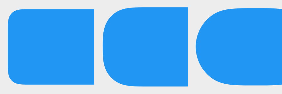 Different types of rounded rectangles