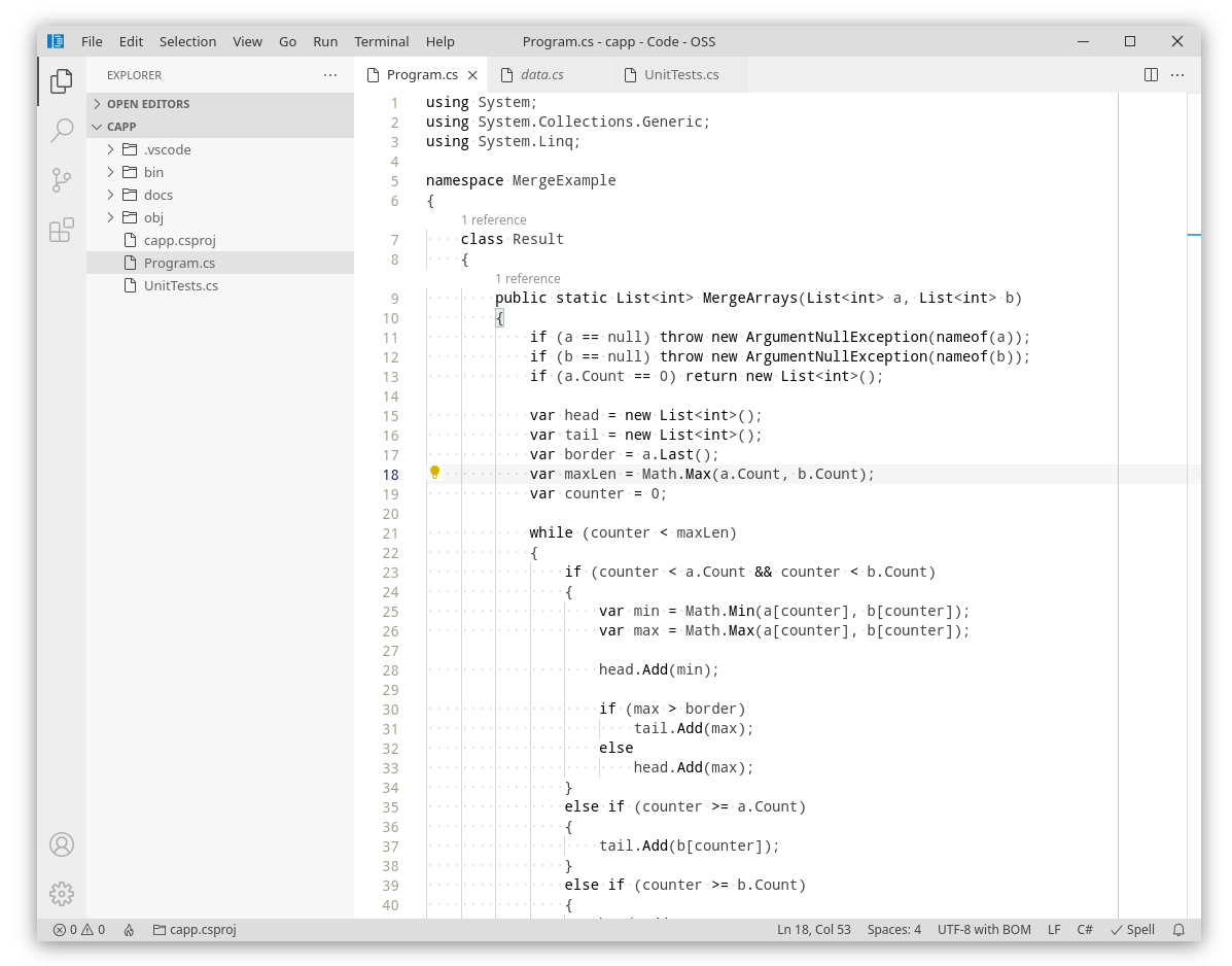 C# project light screenshot