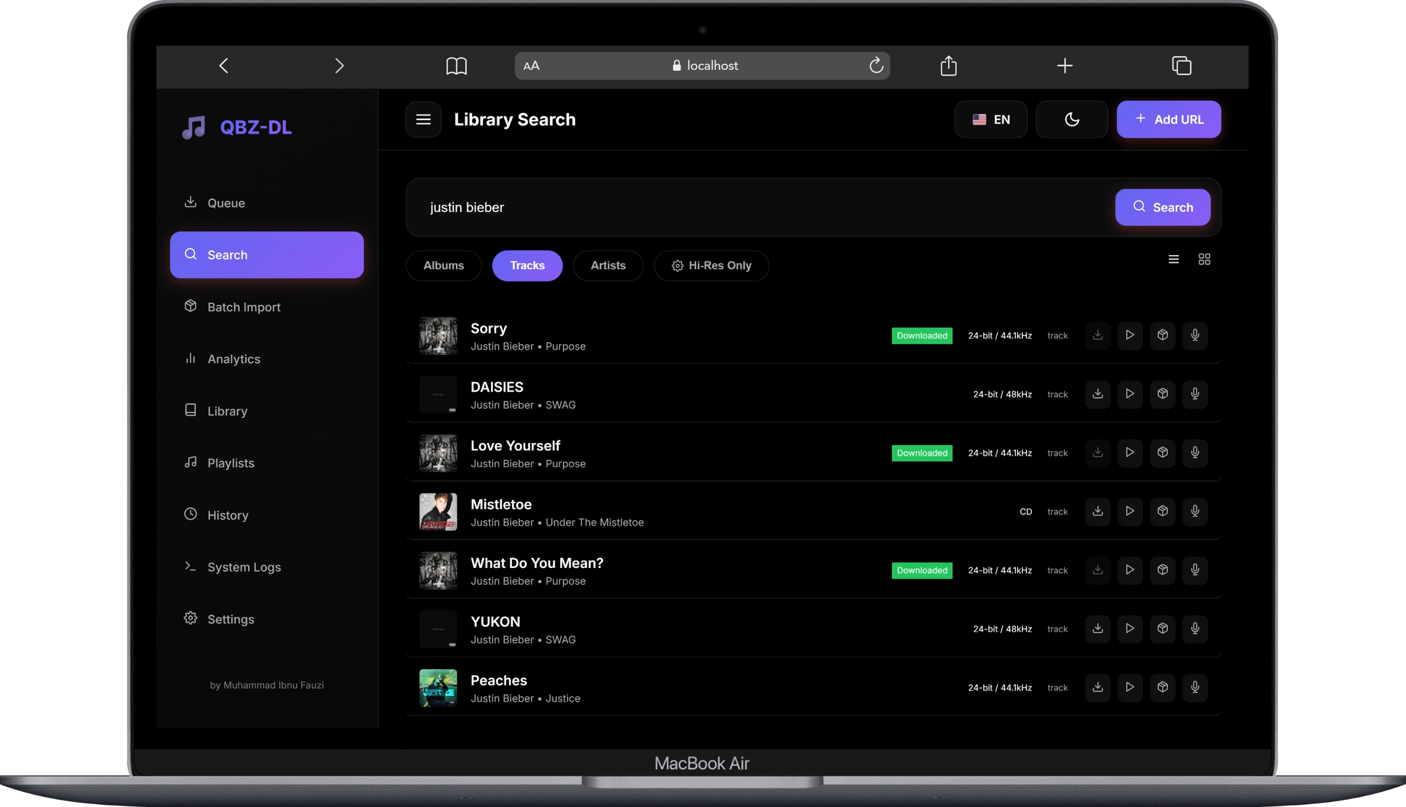 Search Track