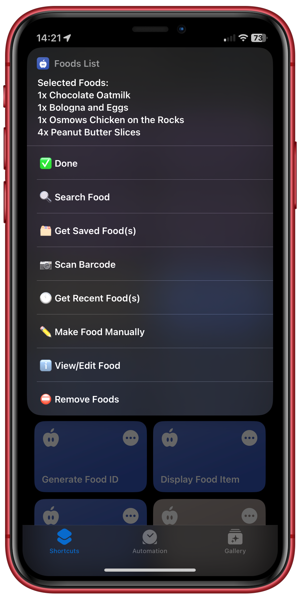 Foods List