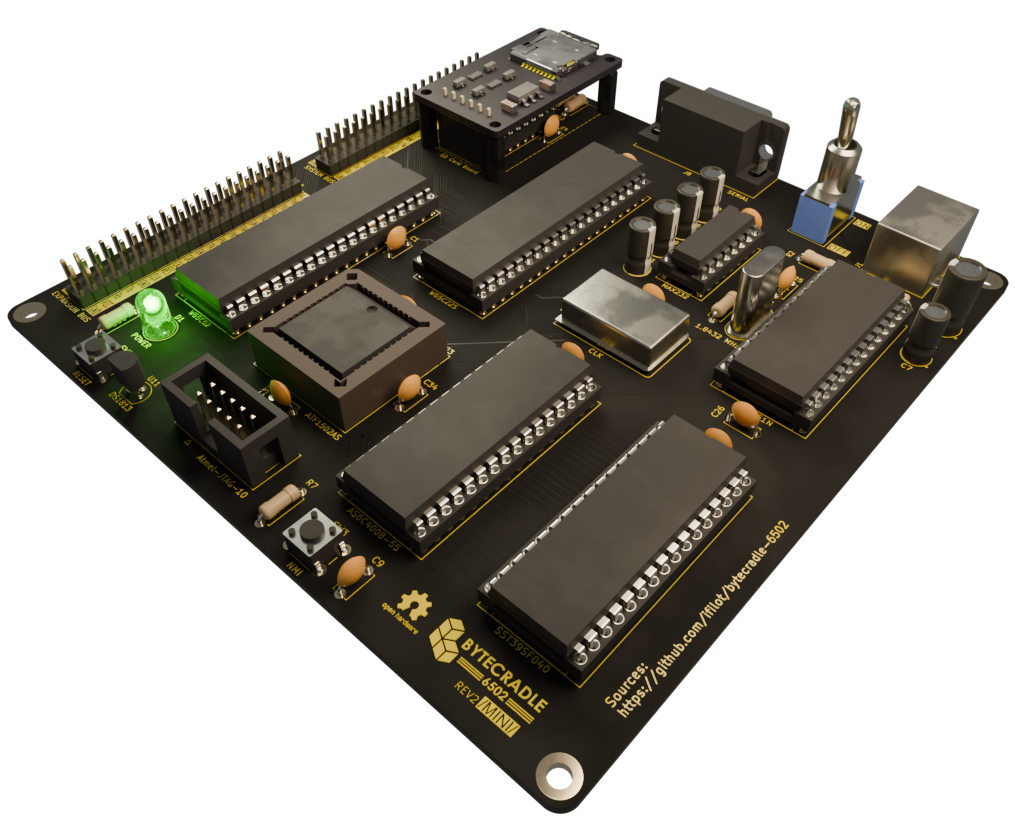 ByteCradle 6502 TINY, from the project README